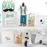 Κ2310 σετ βάπτισης για αγόρι με θέμα μικρός κύριος, γραφείο