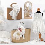 Κ2423 σετ βάπτισης για κορίτσι ρομαντικό με θέμα κορώνα