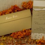 1407 Χειροποίητο προσκλητήριο γάμου