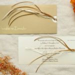 1461 Χειροποίητο προσκλητήριο γάμου