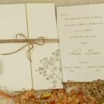 2958 Χειροποίητο προσκλητήριο γάμου