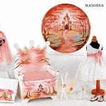 Κ2220 σετ βάπτισης για κορίτσι με θέμα πριγκίπισσα, κάστρο