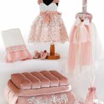 Κ2221 σετ βάπτισης για κορίτσι με θέμα ρομαντικό, vintage