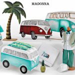 K2256 σετ βάπτισης για αγόρι με θέμα αυτοκίνητο, σέρφ