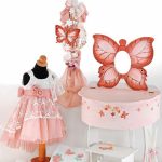 Κ2307 σετ βάπτισης για κορίτσι με θέμα πεταλούδα