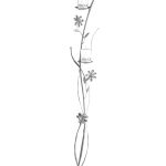 NK.1082 μεταλλικός κηροστάτης, λαμπάδα γάμου