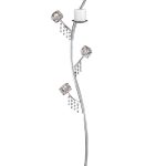 NKF.1102 μεταλλικός κηροστάτης - φωτιστικό δαπέδου, λαμπάδα γάμου