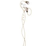 NKF.1103 μεταλλικός κηροστάτης - φωτιστικό δαπέδου, λαμπάδα γάμου