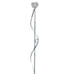 NKF.1131 μεταλλικός κηροστάτης - φωτιστικό δαπέδου, λαμπάδα γάμου