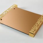 ΔΚ012 Δίσκος μεταλλικός με καθρέφτη