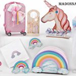 Κ2270 σετ βάπτισης για κορίτσι με θέμα μονόκερος ουράνιο τόξο