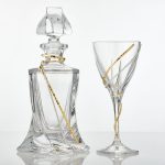 SM.0498 Σετ γάμου, καράφα & ποτήρι κρασιού.