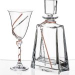 SM.0921 Σετ γάμου, καράφα & ποτήρι κρασιού.