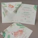 13035 Χειροποίητο προσκλητήριο βάπτισης