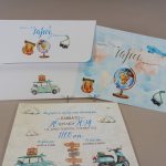 13041 Χειροποίητο προσκλητήριο βάπτισης