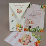 13045 Χειροποίητο προσκλητήριο βάπτισης