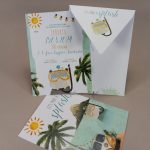 13105 Χειροποίητο προσκλητήριο βάπτισης