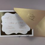 4448 Χειροποίητο προσκλητήριο γάμου