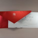 4454 Χειροποίητο προσκλητήριο γάμου