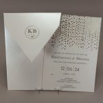 4459 Χειροποίητο προσκλητήριο γάμου