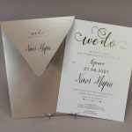 4463 Χειροποίητο προσκλητήριο γάμου
