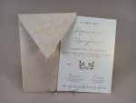 4464 Χειροποίητο προσκλητήριο γάμου