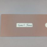 4517 Χειροποίητο προσκλητήριο γάμου