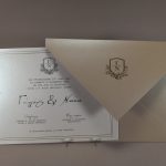 4525 Χειροποίητο προσκλητήριο γάμου