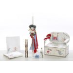 BE2107 σετ βάπτισης για αγόρι με θέμα ιππότης κάστρο