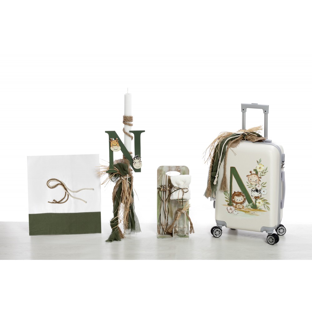 BE2405-set-vaptisis-agori-monogramma-zwa-zouglas-safari-alacarteinvitations BE2405 σετ βάπτισης για αγόρι με θέμα μονόγραμμα ζωάκια - Image 1