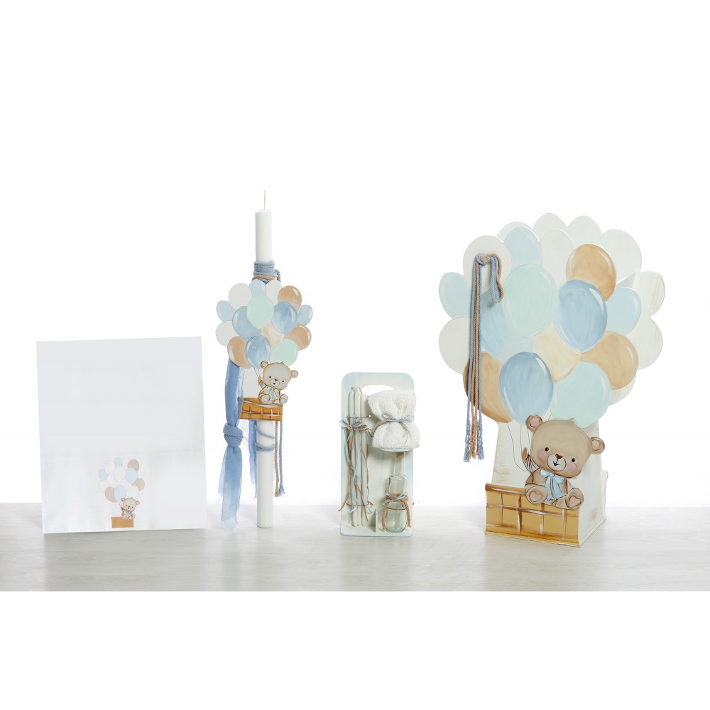 BE2427-set-vaptisis-agori-arkoudaki-mpalonia-alacarteinvitations BE2427 σετ βάπτισης για αγόρι με θέμα αρκουδάκι - Image 1