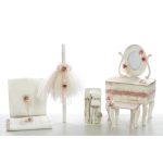 BE2348 σετ βάπτισης για κορίτσι με θέμα λουλούδια